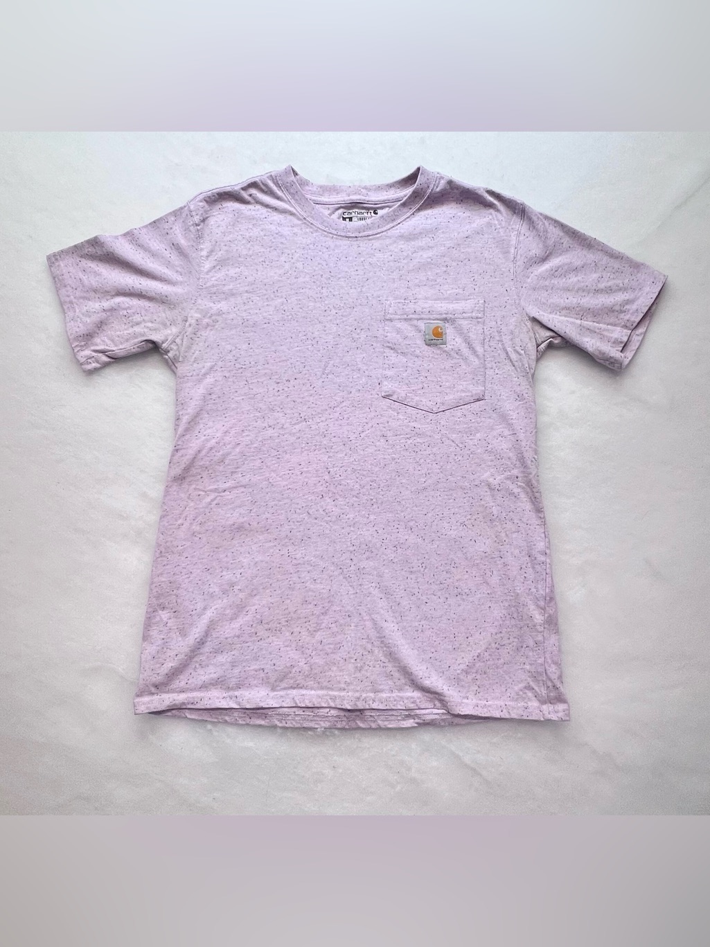 Carhartt Lilac Speckle Loose Fit Heavyweight Pocket T-Shirt M (8-10)